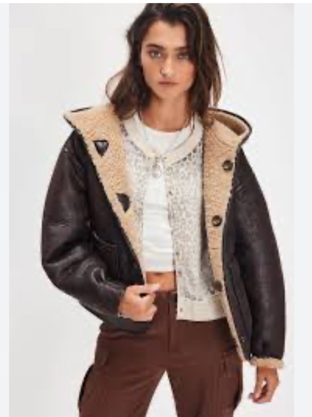 We The Free Apres Cozy Reversible Jacket NWOT